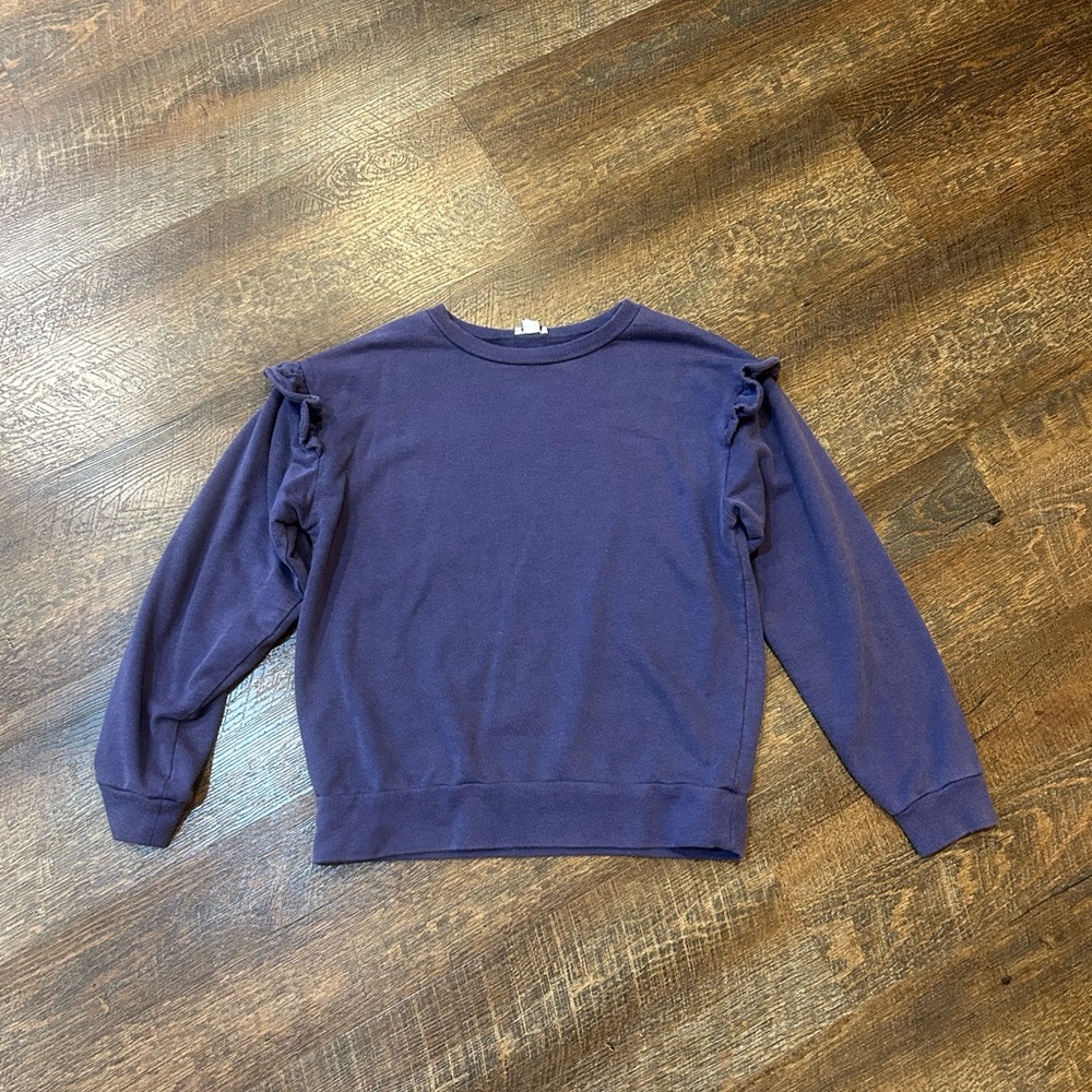 Splendid Kids Purple Ruffle Sweatshirt